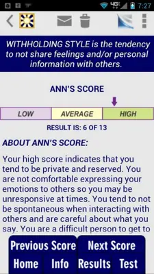 Cognitive Styles CBT Test android App screenshot 2