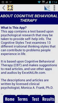 Cognitive Styles CBT Test android App screenshot 6